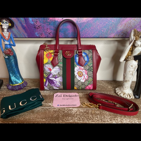 Gucci Ophidia GG Flora Small Tote - Picture 5 of 16